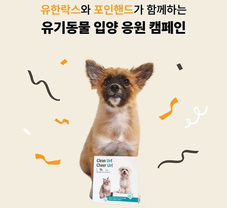 포인핸드 반려동물 입양 응원 캠페인